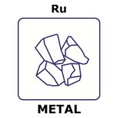 Ruthenium lump, 10&#160;mm max. lump size, weight 2.5&#160;g, purity 99.9%