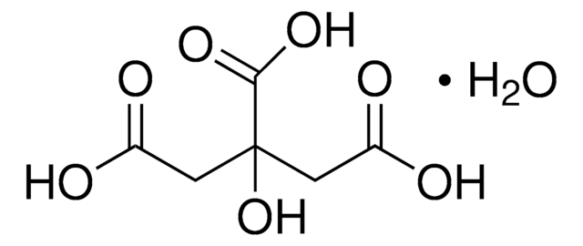Citric acid monohydrate puriss. p.a., ACS reagent, reag. ISO, reag. Ph. Eur., buffer substance, 99.5-102%