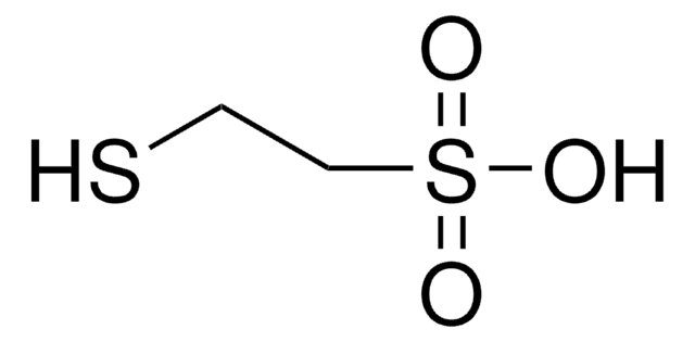 2-Mercaptoethanesulfonic acid solution ampule, 3.0&#160;M±0.1&#160;M in H2O (T)