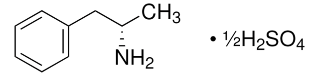 D-Amphetamine hemisulfate salt solution analytical standard, for drug analysis, 1.0&#160;mg/mL in methanol